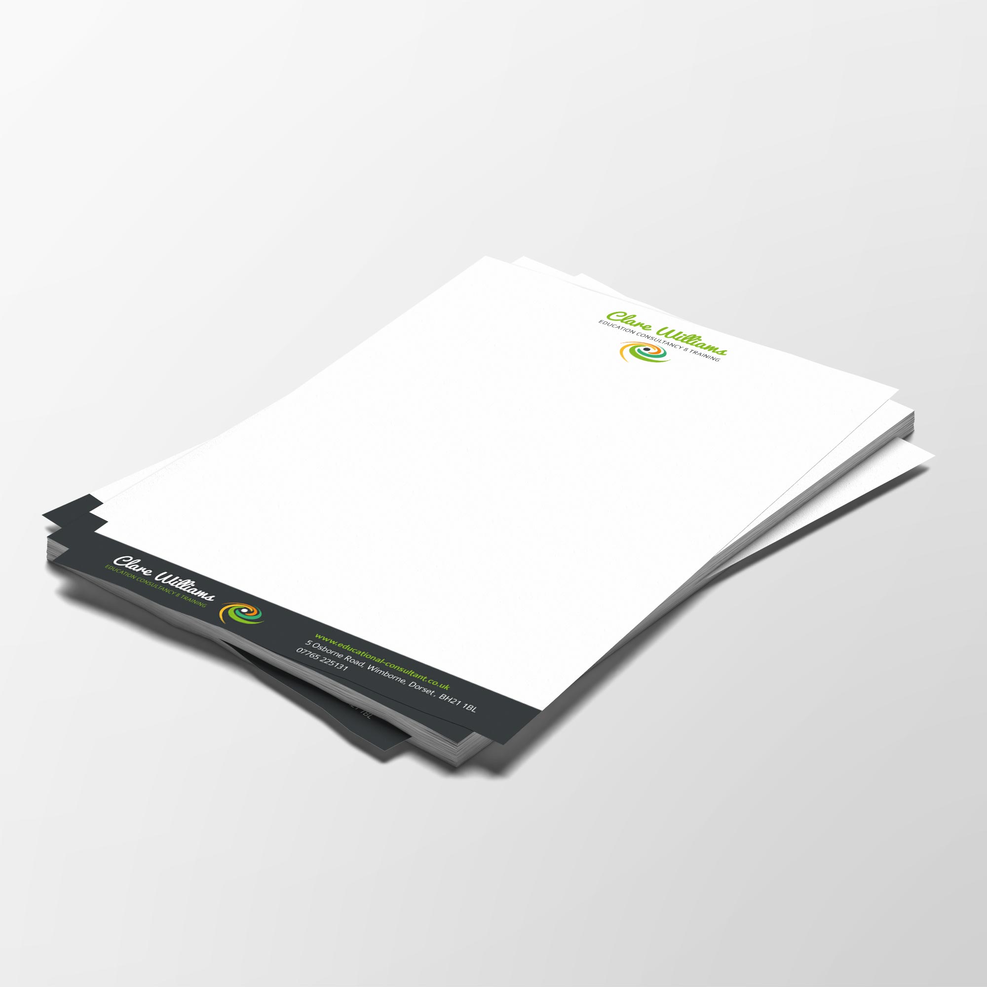 Clare Williams Letterheads